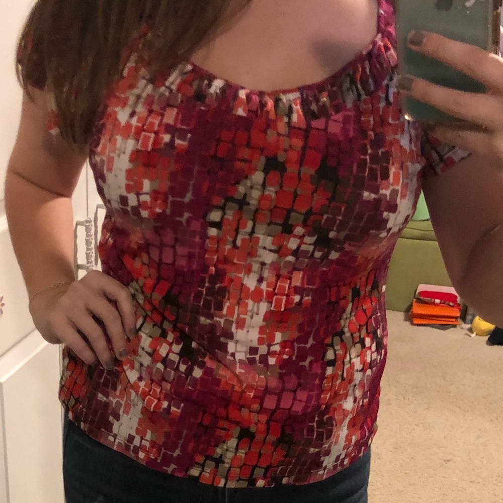 EAST 5th Large Petite patterned dress top